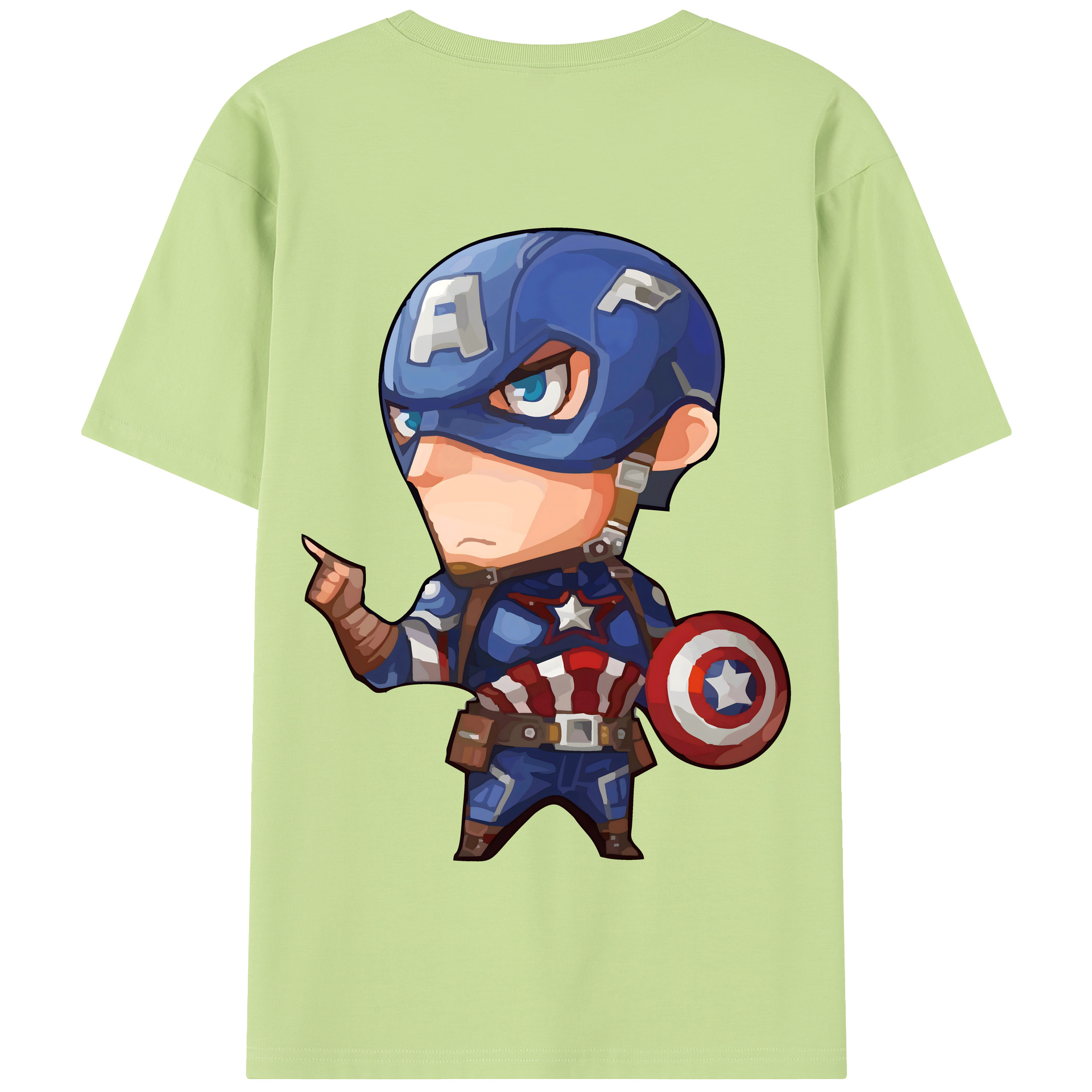 （画像用） アベンジャーズ The Avengers 綿100％半袖Tシャツ（背面プリント）